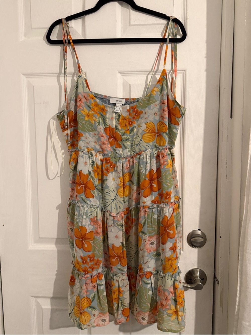 Forever 21 + Floral Tiered Mini Dress